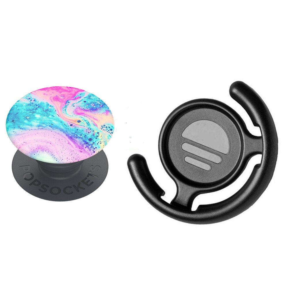 Set Suport Universal pentru telefon PopSockets Basic Painted Haze si Suport pentru masina